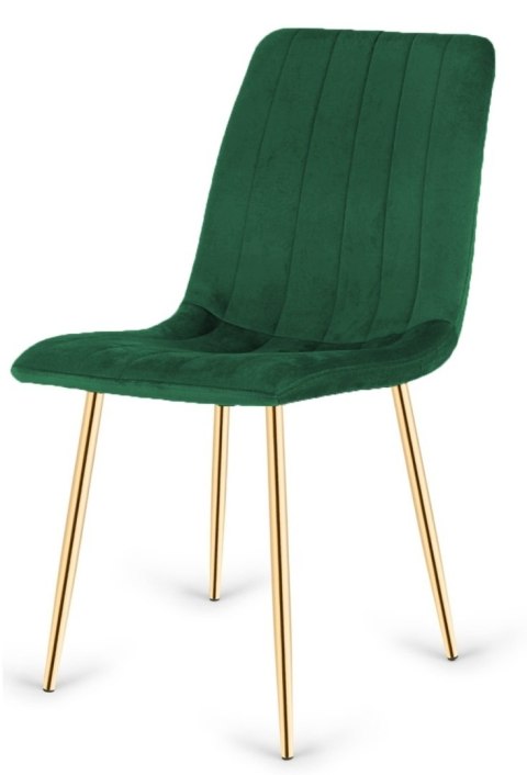 Krzesła tapicerowane AURORA VELVET GOLD zestaw 4 sztuk kolory do wyboru