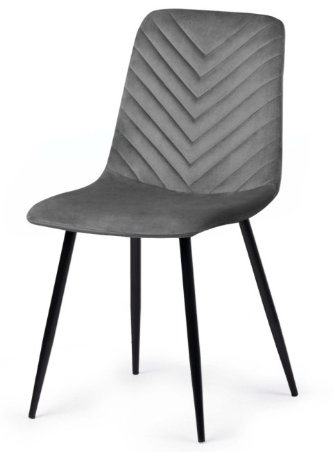 Krzesła tapicerowane TRIO VELVET zestaw 4 sztuk kolory do wyboru