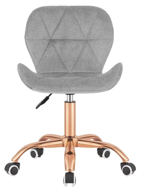 Krzesło obrotowe VASTO OFFICE FABRIC GREY ROSE GOLD