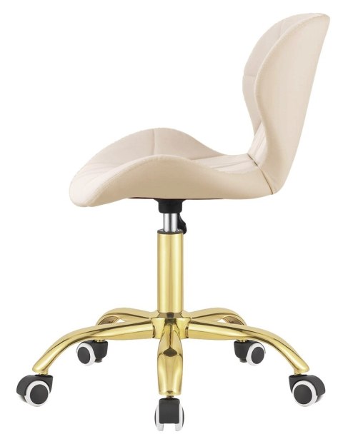 Krzesło obrotowe VASTO OFFICE PU CREAM GOLD