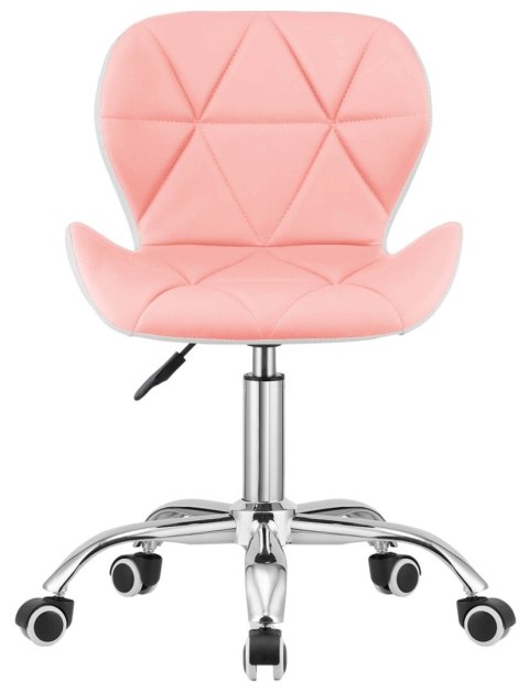 Krzesło obrotowe VASTO OFFICE PU PINK+WHITE