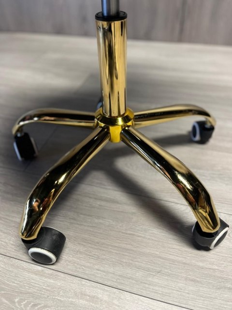 Krzesło obrotowe VASTO OFFICE VELVET BEIGE GOLD