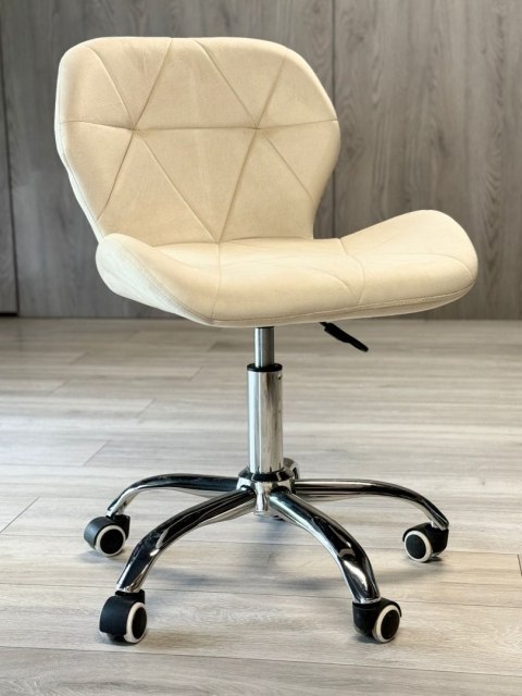 Krzesło obrotowe VASTO OFFICE VELVET BEIGE