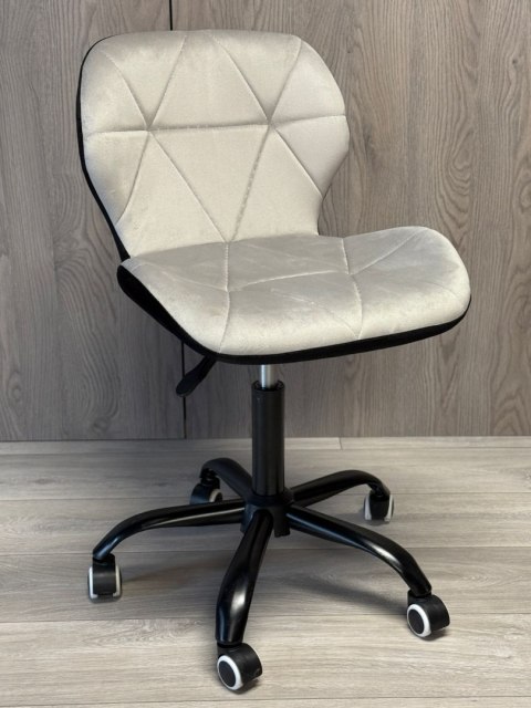 Krzesło obrotowe VASTO OFFICE VELVET BLACK + GREY SMOKE