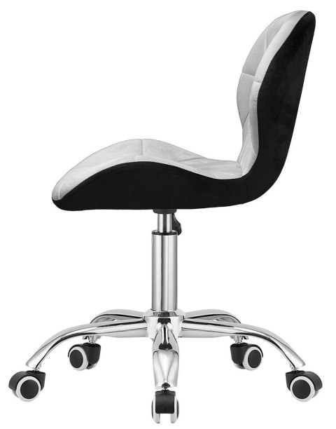Krzesło obrotowe VASTO OFFICE VELVET BLACK + GREY