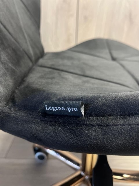 Krzesło obrotowe VASTO OFFICE VELVET BLACK ROSE GOLD