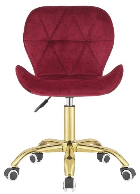 Krzesło obrotowe VASTO OFFICE VELVET BURGUNDY GOLD