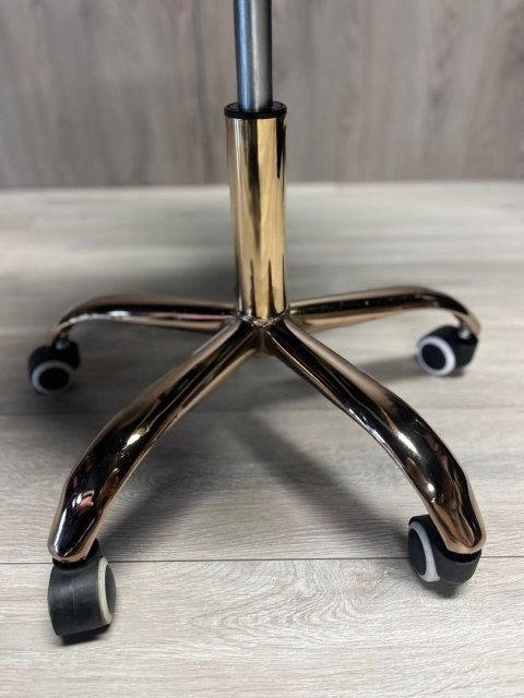 Krzesło obrotowe VASTO OFFICE VELVET DARK GREY ROSE GOLD