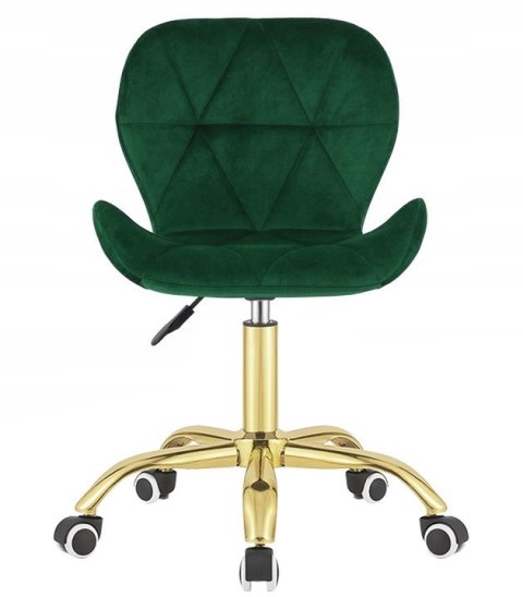Krzesło obrotowe VASTO OFFICE VELVET FOREST GREEN GOLD