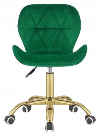 Krzesło obrotowe VASTO OFFICE VELVET GREEN GOLD