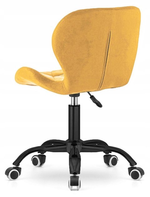 Krzesło obrotowe VASTO OFFICE VELVET MUSTARD SMOKE