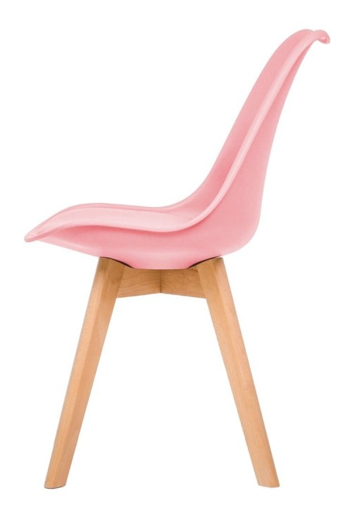Krzesło skandynawskie MONZA PINK PU
