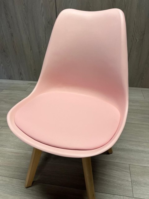 Krzesło skandynawskie MONZA PINK PU