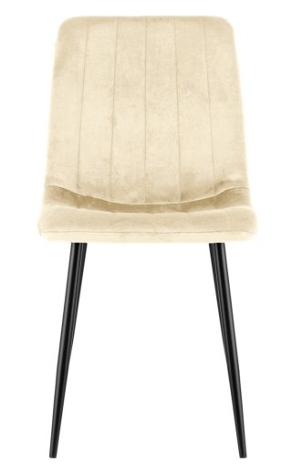 Krzesło tapicerowane AURORA VELVET BEIGE