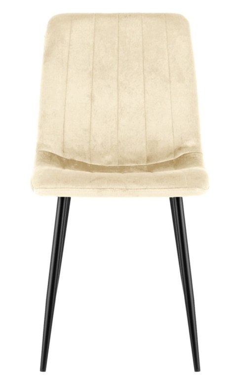 Krzesło tapicerowane AURORA VELVET BEIGE