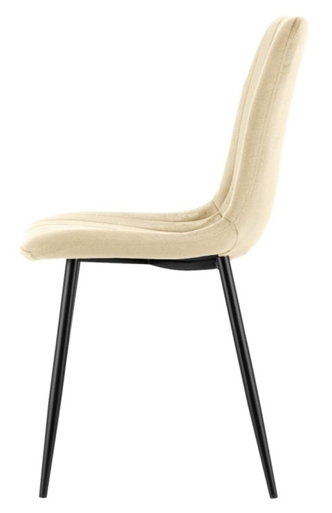 Krzesło tapicerowane AURORA VELVET BEIGE