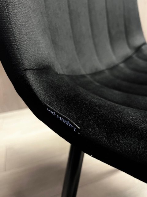 Krzesło tapicerowane AURORA VELVET BLACK