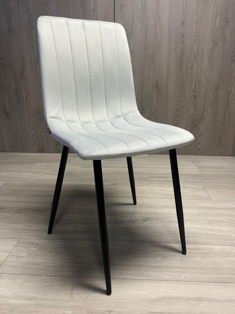 Krzesło tapicerowane AURORA VELVET LIGHT GREY