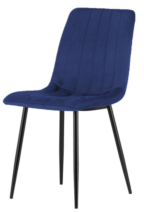 Krzesło tapicerowane AURORA VELVET NAVY BLUE