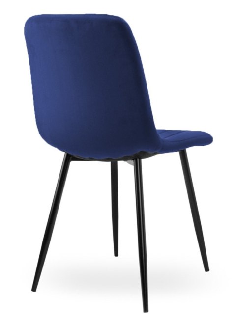 Krzesło tapicerowane AURORA VELVET NAVY BLUE