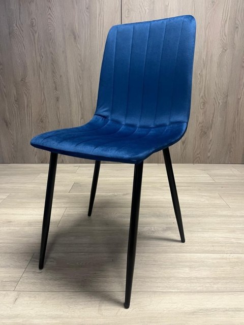 Krzesło tapicerowane AURORA VELVET NAVY BLUE