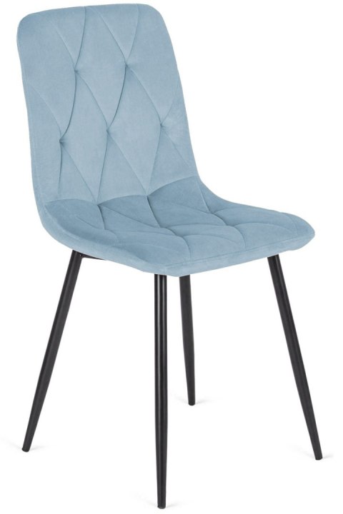 Krzesło tapicerowane BORGO VELVET LIGHT BLUE II GATUNEK