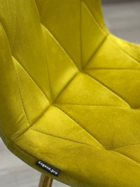 Krzesło tapicerowane BORGO VELVET OLIVE