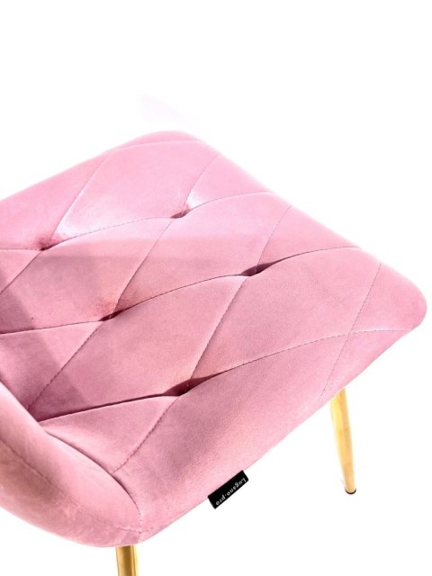 Krzesło tapicerowane BORGO VELVET PINK
