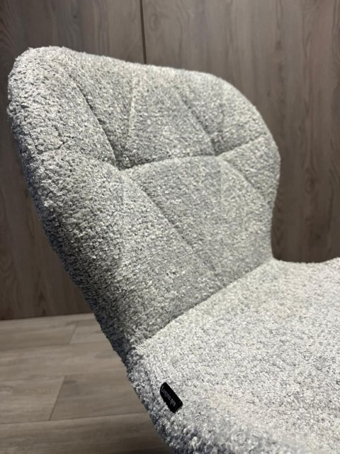 Krzesło obrotowe VASTO OFFICE BOUCLE GREY SILVER