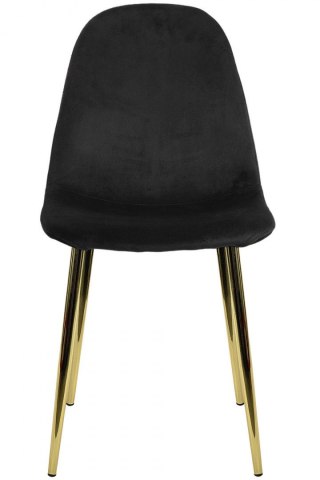 Krzesło tapicerowane GIULIA VELVET BLACK GOLD II GATUNEK