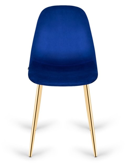 Krzesło tapicerowane GIULIA VELVET BLUE GOLD II GATUNEK