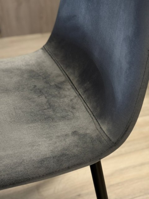 Krzesło tapicerowane GIULIA VELVET DARK GREY