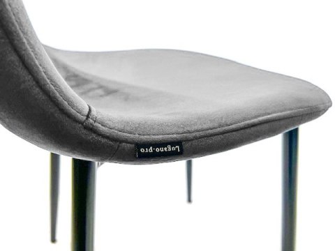 Krzesło tapicerowane GIULIA VELVET GREY GOLD II GATUNEK