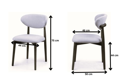 Krzesło tapicerowane LUCCA BEIGE fabric