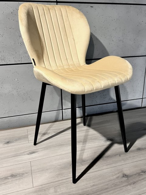 Krzesło tapicerowane MONTI VELVET BEIGE