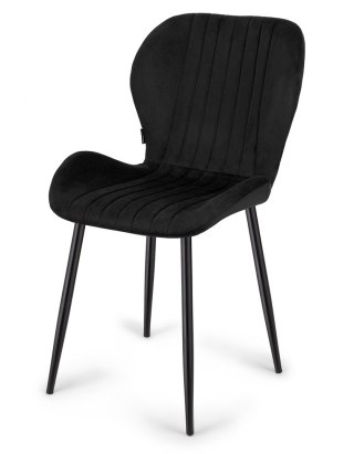 Krzesło tapicerowane MONTI VELVET BLACK II GATUNEK