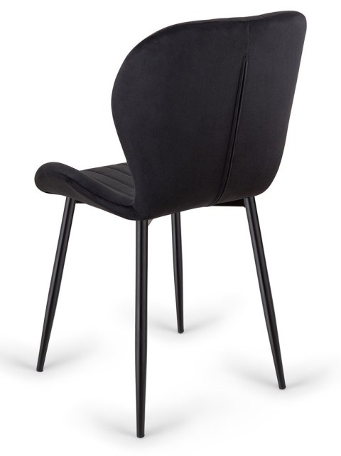 Krzesło tapicerowane MONTI VELVET BLACK II GATUNEK