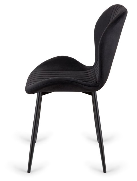 Krzesło tapicerowane MONTI VELVET BLACK II GATUNEK