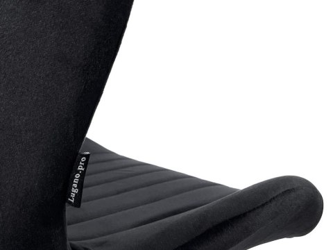 Krzesło tapicerowane MONTI VELVET BLACK II GATUNEK