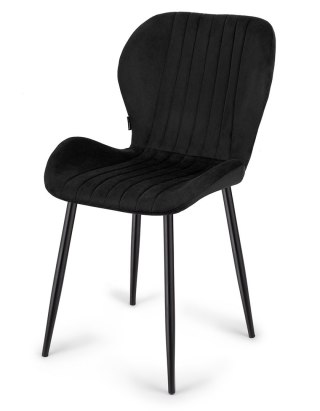 Krzesło tapicerowane MONTI VELVET BLACK