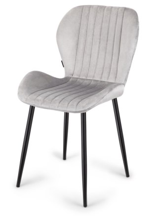 Krzesło tapicerowane MONTI VELVET GREY