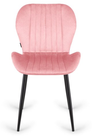 Krzesło tapicerowane MONTI VELVET PINK