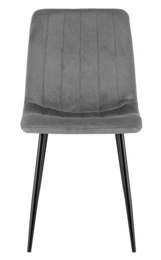 Krzesło tapicerowane OREO SQ GREY VELVET