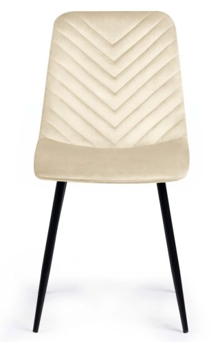 Krzesło tapicerowane TRIO VELVET BEIGE