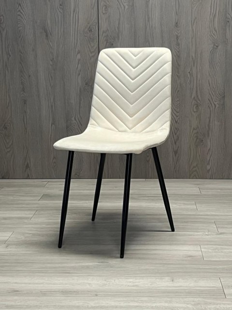 Krzesło tapicerowane TRIO VELVET BEIGE