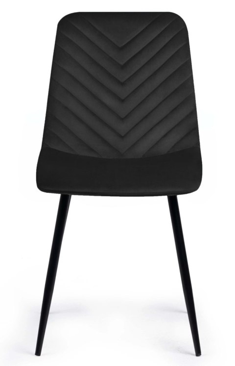 Krzesło tapicerowane TRIO VELVET BLACK