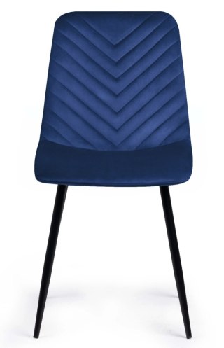 Krzesło tapicerowane TRIO VELVET BLUE