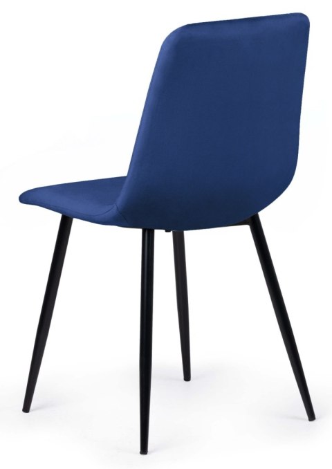 Krzesło tapicerowane TRIO VELVET BLUE