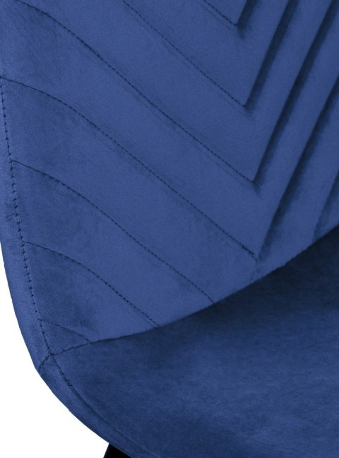 Krzesło tapicerowane TRIO VELVET BLUE