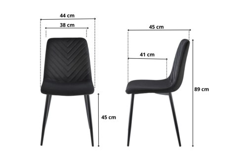 Krzesło tapicerowane TRIO VELVET GREEN GOLD